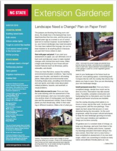 Extension Gardener newsletter cover